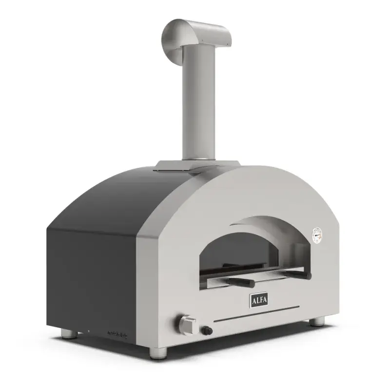 Alfa Forni FUTURO 2 Pizzas Gas Pizzaovn Silver Sort