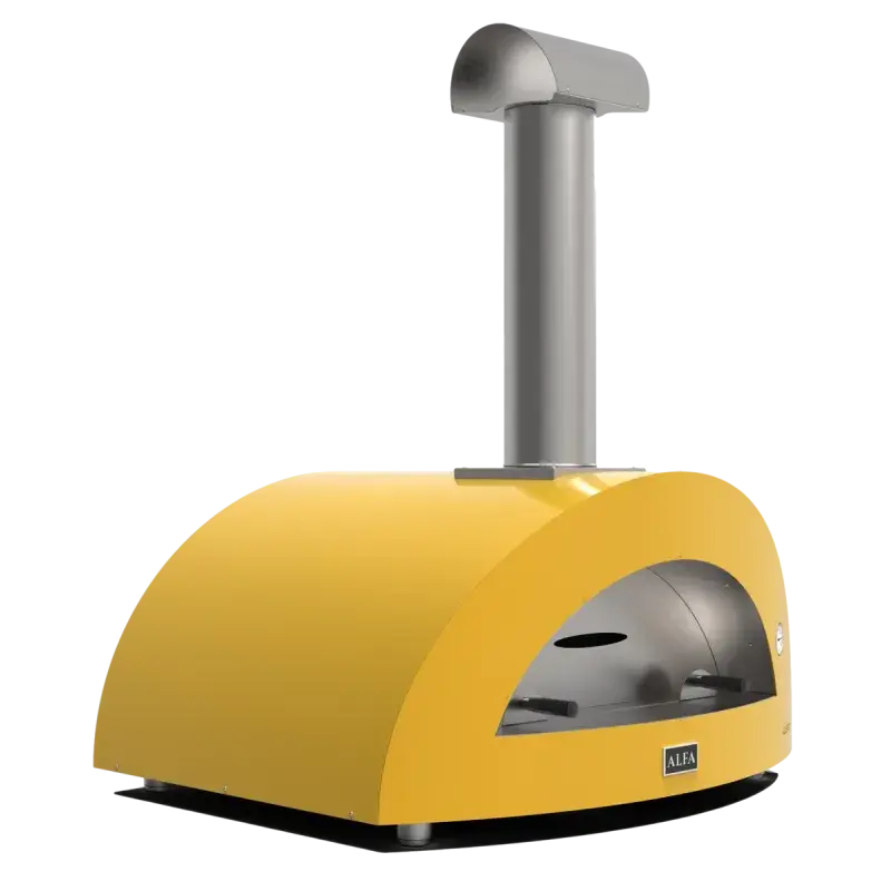 Alfa Forni MODERNO 5 Pizzas Gul Brændeovn