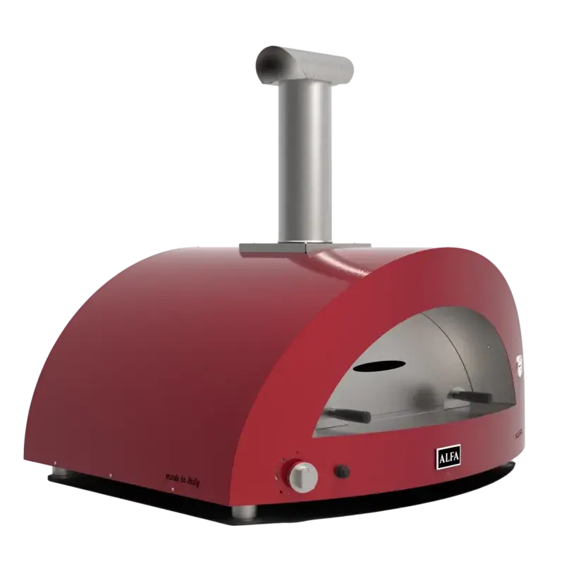 Alfa Forni MODERNO 5 Pizzas Rød Gasovn