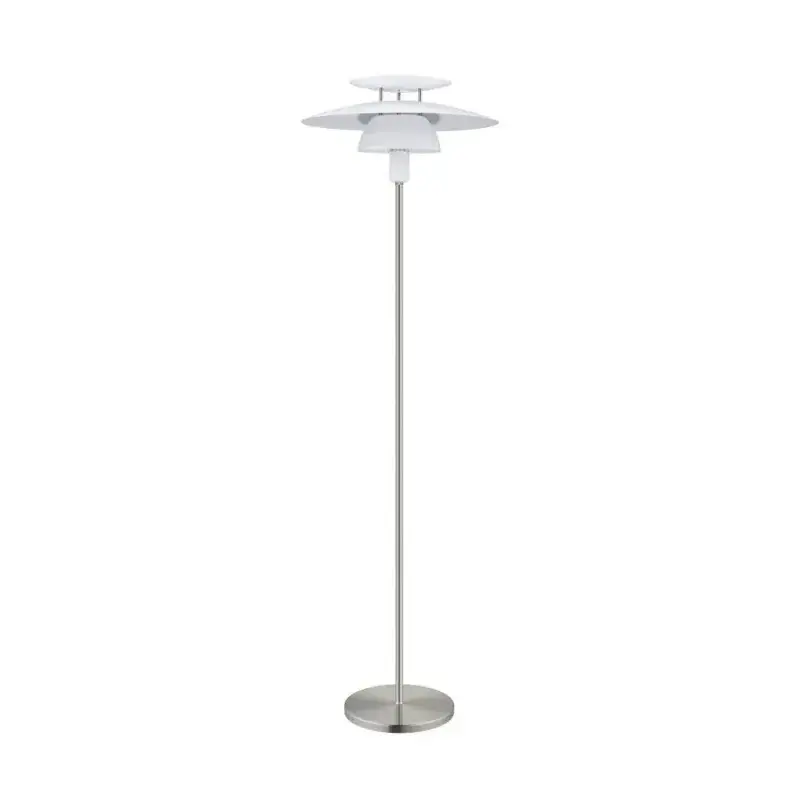 EGLO Brenda Gulvlampe H1450 i Mat Hvid - Elegant Design