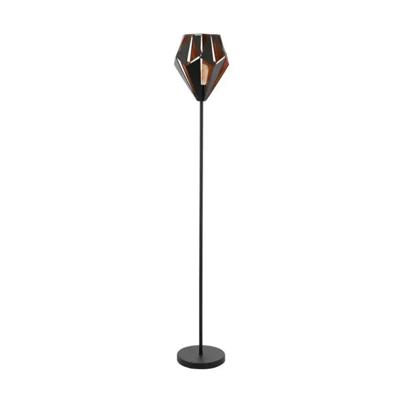 EGLO Carlton 1 Gulvlampe Sort/Kobber 49994