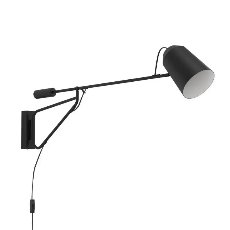 EGLO Loreto Væglampe D1030 E27 Sort