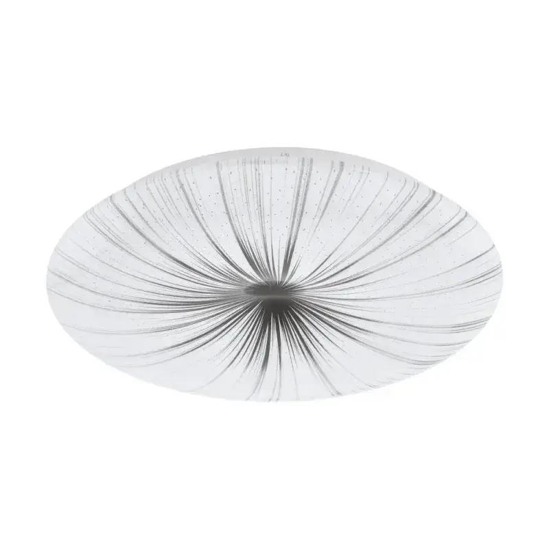 Eglo Nieves Loftlampe Ø410 2300lm Hvid/Sølv - Tilbud!