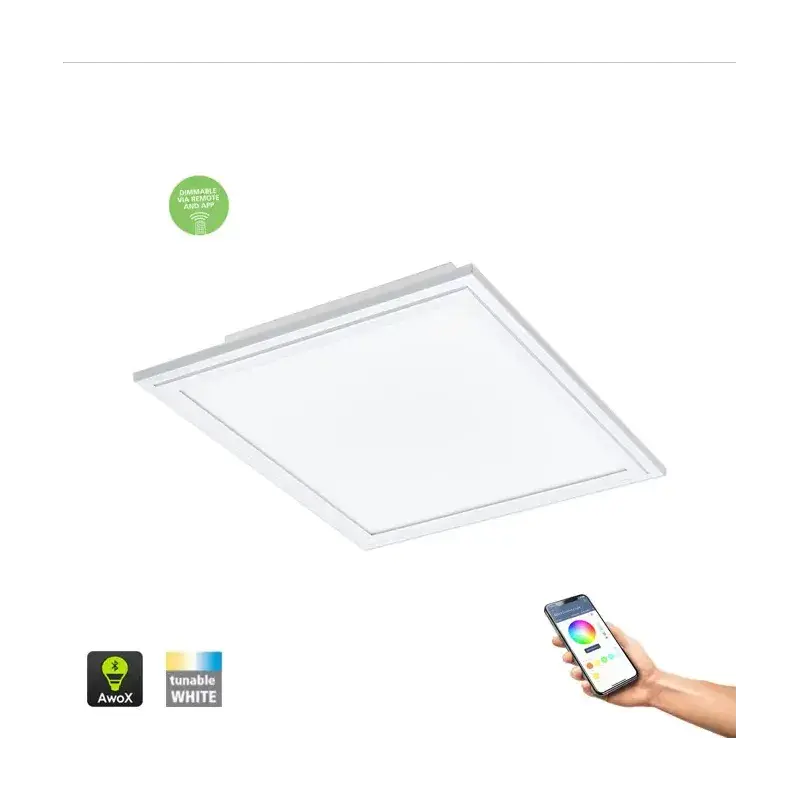 EGLO Salo-Z Loftlampe 595x595 4100lm Hvid - Tilbud!