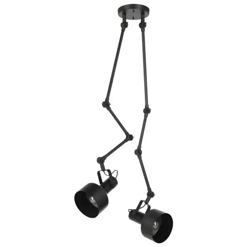 EGLO Takeley Loftlampe 2xe27 H1260 Sort