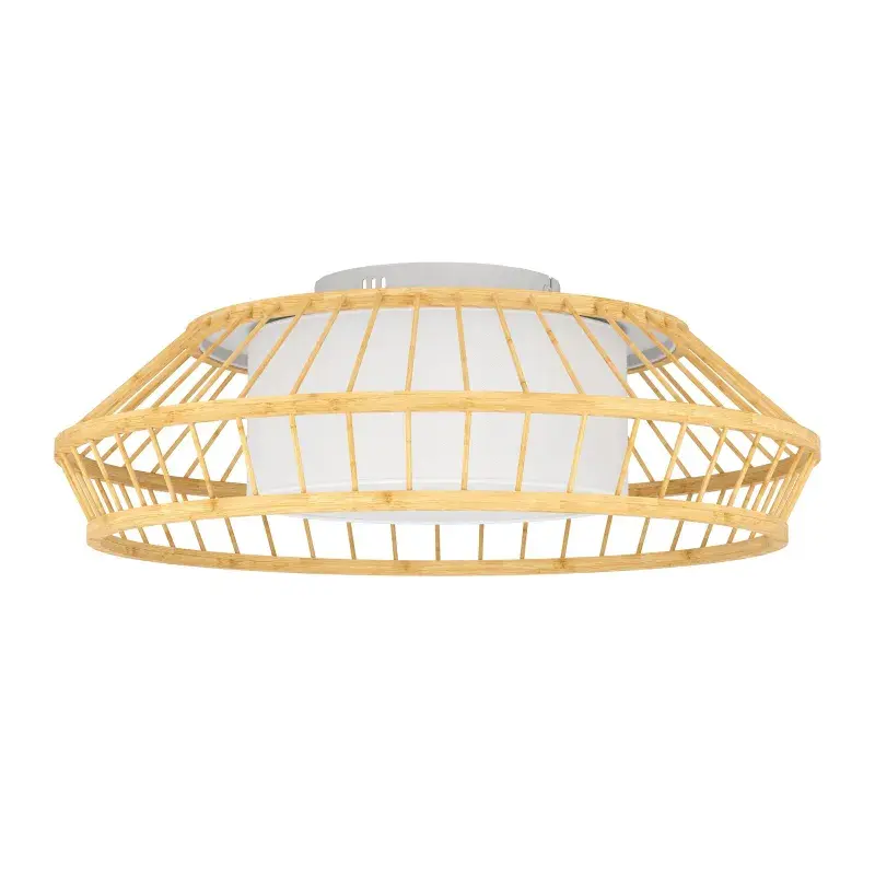 EGLO Yuku-Z Loft Hvid/bambus Natur - Loftlampe - 900841