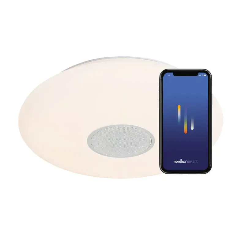 Nordlux Djay Smart Colour - Loftlampe med Bluetooth-højttaler