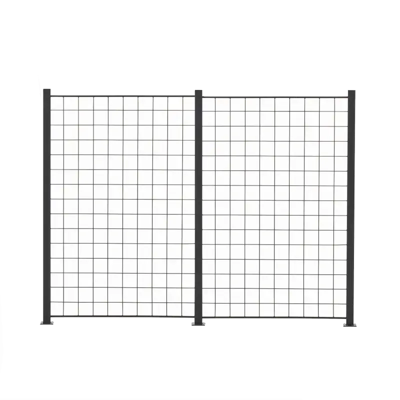 Sort Espalier 150x100 cm inkl. 3 Alu Stolper - Til Haven