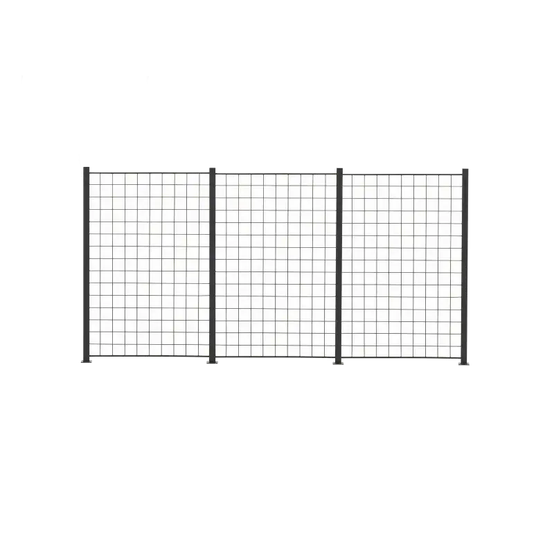 3-fags espalihegn sort 150x100 cm inkl. 4 stolper