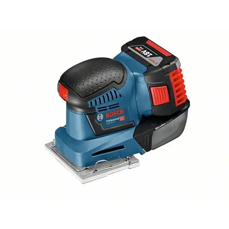 Bosch GSS 18V-10 - Batteridrevet rystepudser med mikrofilter
