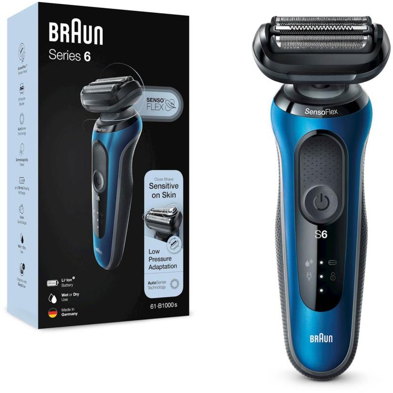 Braun 61-B1000s Blå Herreshaver med Rejsekuffert