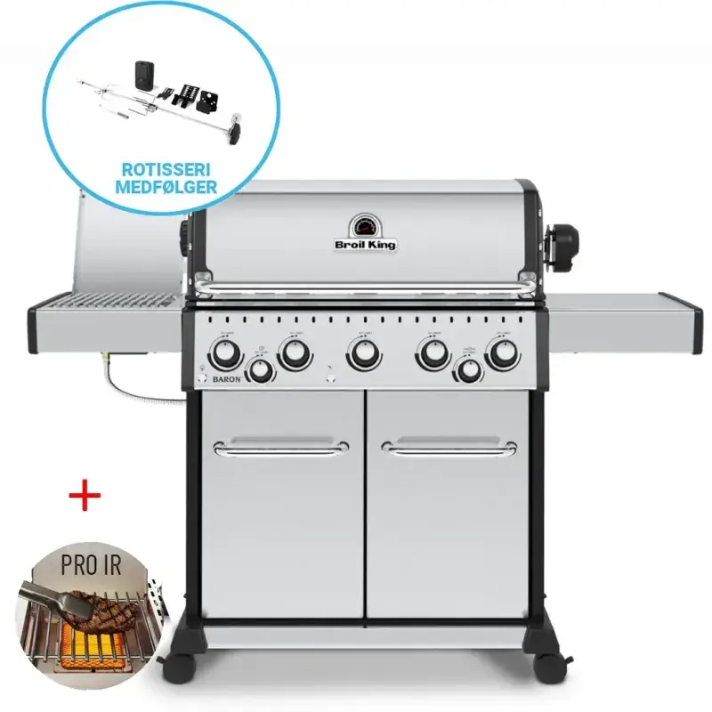 Broil King - Baron II S590 PRO IR Gasgrill 2023 på tilbud!