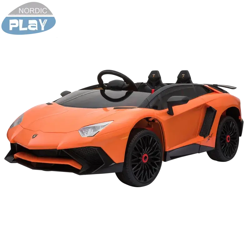 Elbil Lamborghini Aventador 12V - Orange, NORDIC PLAY
