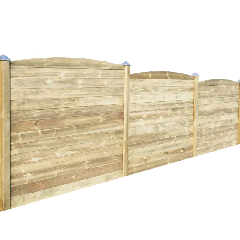 HORTUS 178,5 cm Profilhegn med buet afslutning og stolper