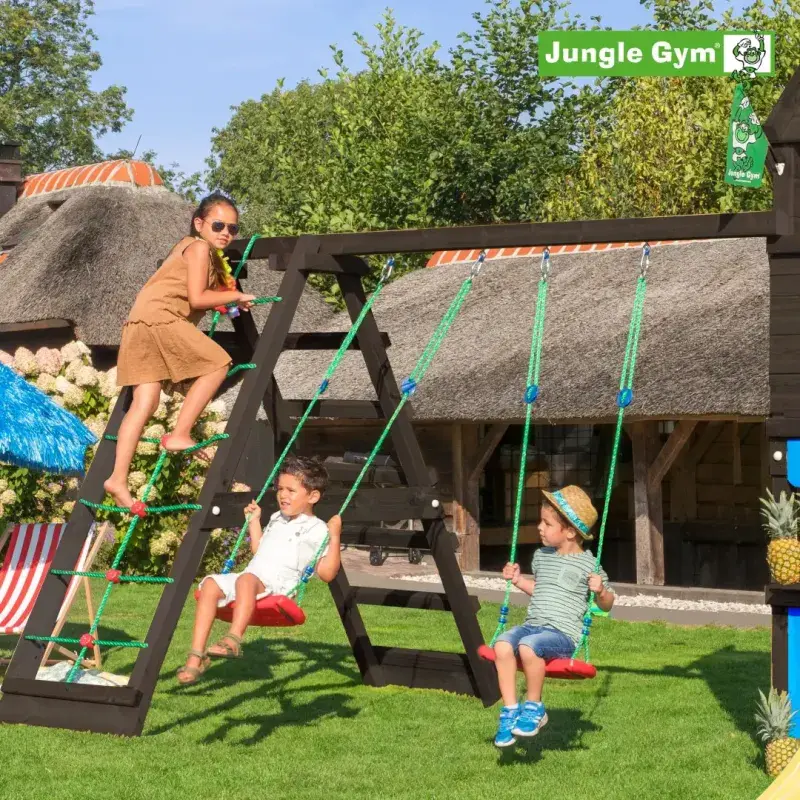 Jungle Gym Climb Modul X'tra - Komplet, Sort Legesystem