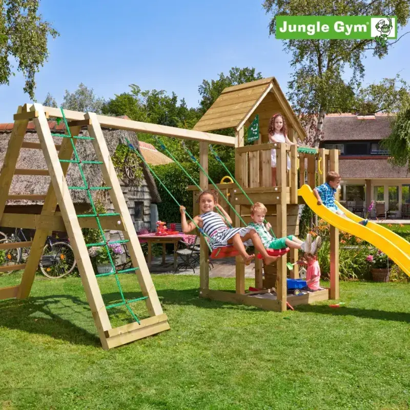 Jungle Gym Cubby legetårn med klatremodul