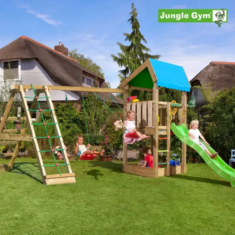 Jungle Gym Home legetårn med klatremodul - Uden rutschebane