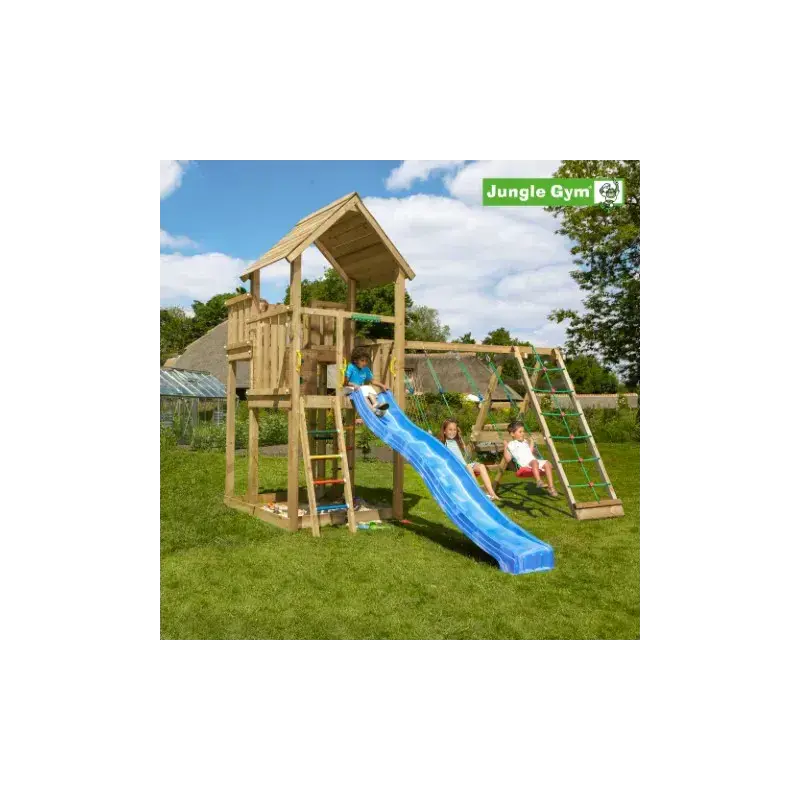 Jungle Gym Palace legetårn med klatremodul
