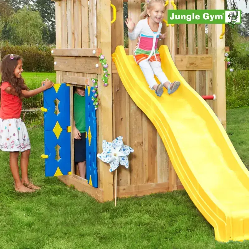 Jungle Gym Legehus T/125 cm PF - Komplet til udendørs leg
