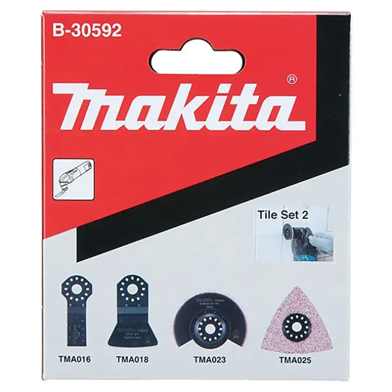 Makita Fliseskærersæt 4 stk (B-67496) - Toolbox.dk