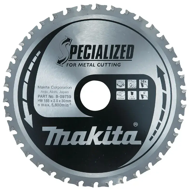 Makita Hm-klinge 185mm 38t - Kvalitetsværktøj på tilbud