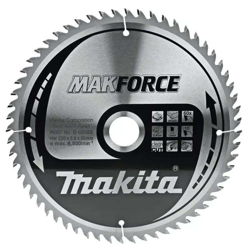 Makita HM-klinge 235mm 60t - Kvalitetsværktøj på tilbud