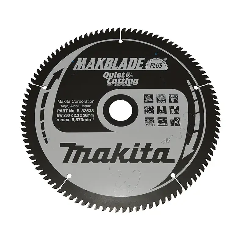 Makita Hm Klinge 260x30x100z - B-32633 til Elværktøj