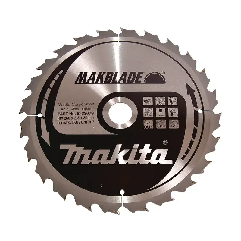Makita HM Klinge 260x30mm - B-33679 til Værktøj