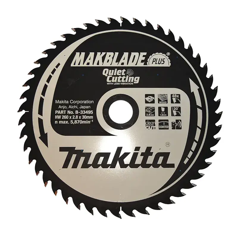 Makita HM Klinge 260x30x48z - B-33495 til Elværktøj