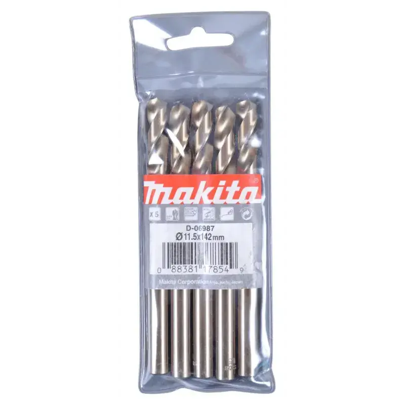 Makita HSS Metalbor 11,5mm - 5 stk. Coba D-06987