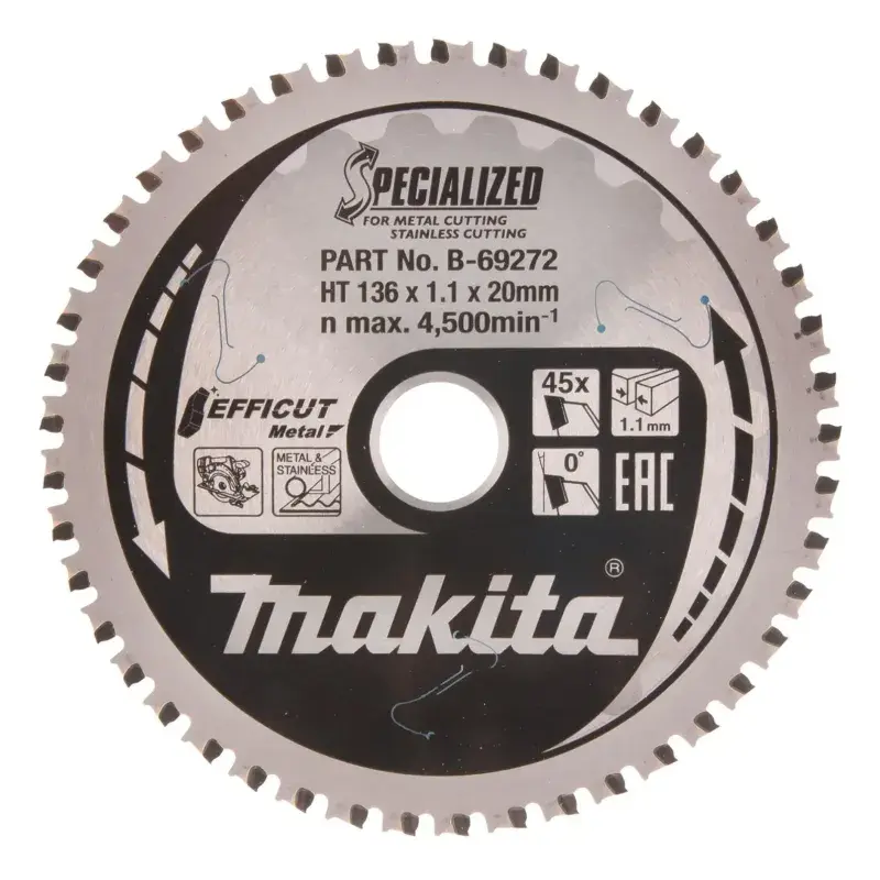 Makita TCT Klinge 136x20mm med 45 Tænder - B-69272