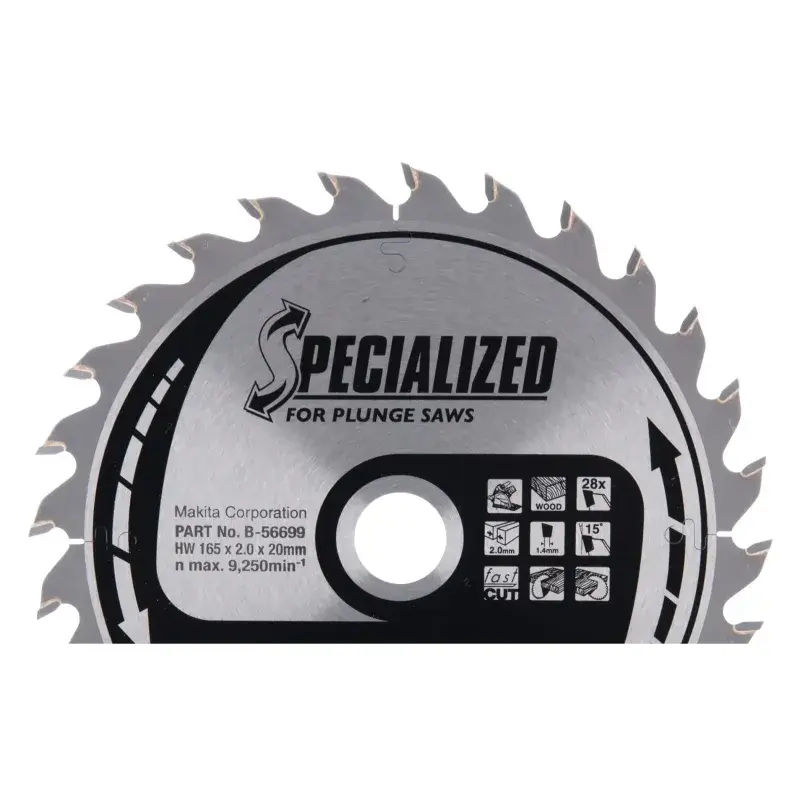Makita TCT Klinge 165x20mm - B-56699 til Præcise Snit