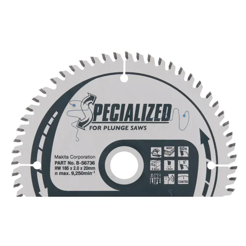 Makita TCT Klinge 165x20mm med 60 tænder - B-56736