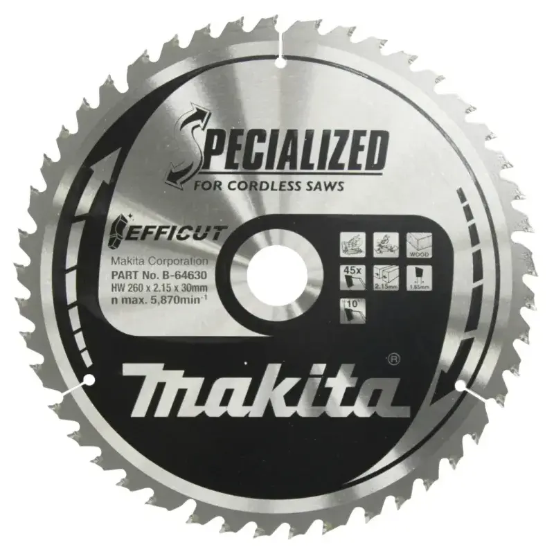 Makita TCT Klinge 260x30mm 45T - Effektiv Skæreværktøj