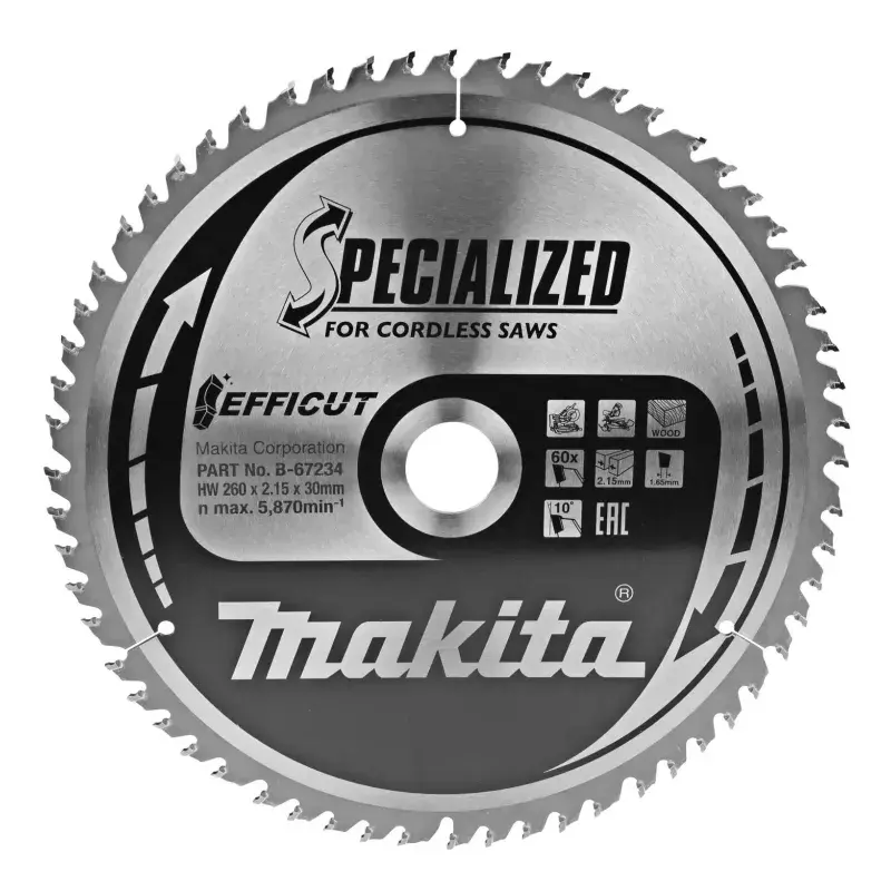 Makita TCT Klinge 260x30mm 60T - B-67234