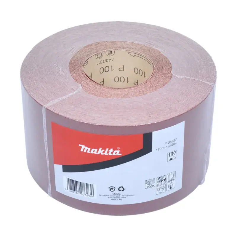 Makita Sandpapir Rulle 120mm x 50m K100 - P-38227