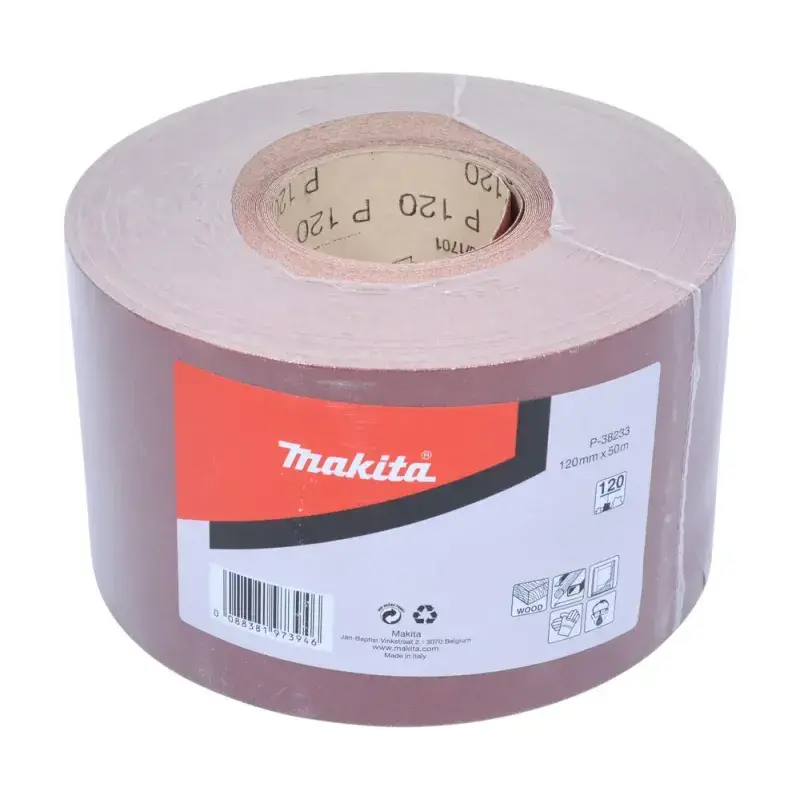 Makita Sandpapir Rulle 120mm x 50m K120 - P-38233