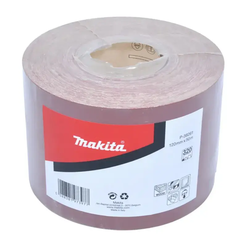Makita Sandpapir Rulle 120mm x 50m K320 - P-38261