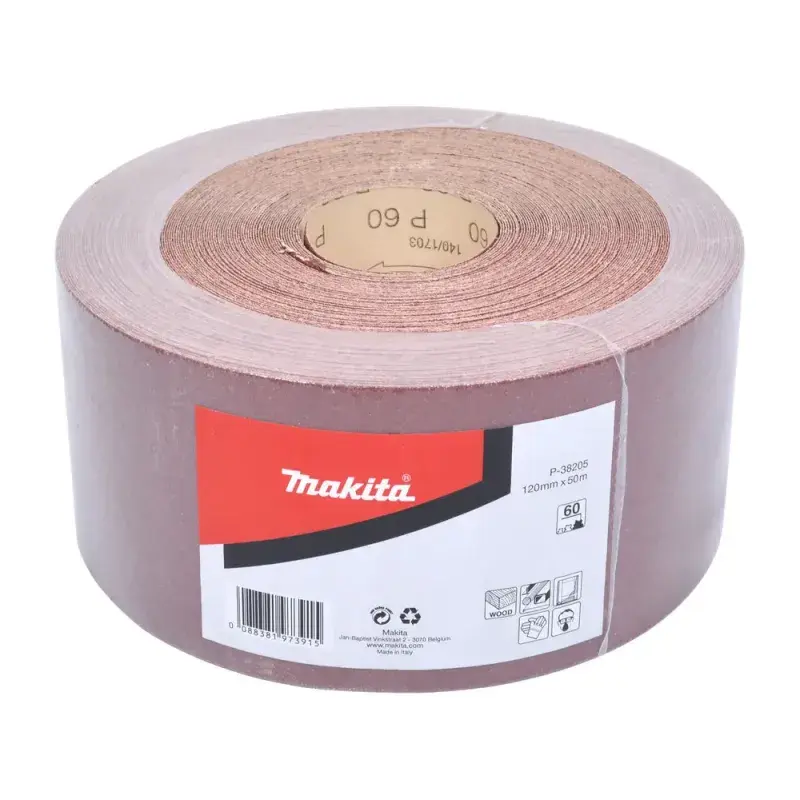 Makita Sandpapir Rulle K60 - 120mm x 50m Tilbud!