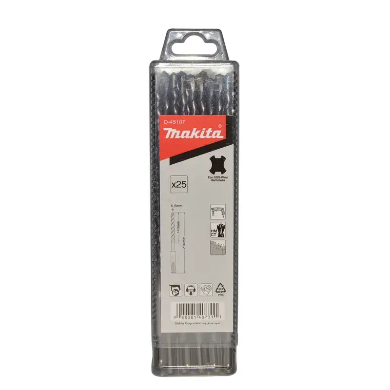 Makita SDS Plus Bor 6,5x210mm - 25 Stk. D-45107