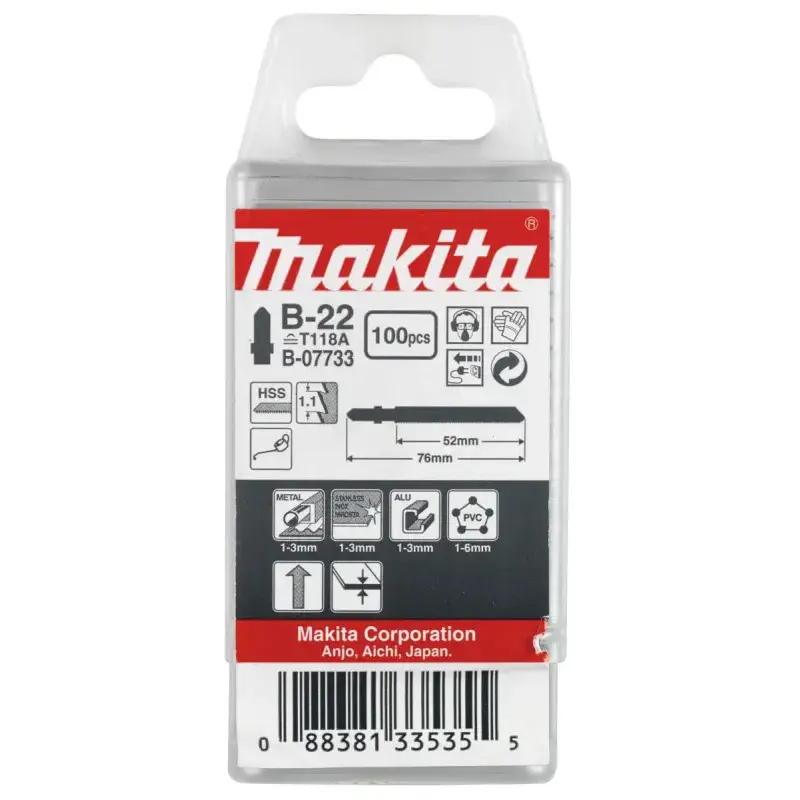 Makita Stiksavsklinge B-22(100) - Populær metalklinge