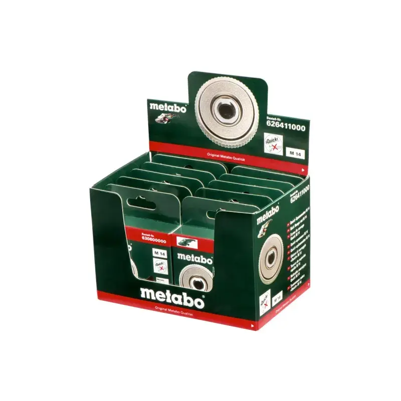 Metabo Lynspændemøtrikker - 10 stk. i diskdisplay