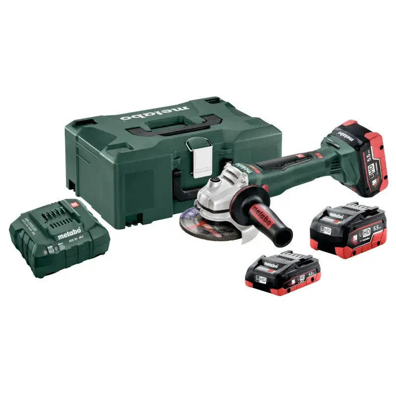 Metabo WB 18 LTX BL 125 Quick Set - Akku-vinkelsliber på tilbud