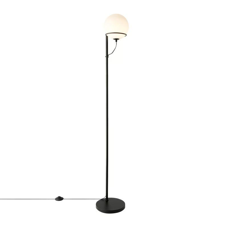 Nordlux Wilson - Elegant Sort Gulvlampe til Indendørs Brug