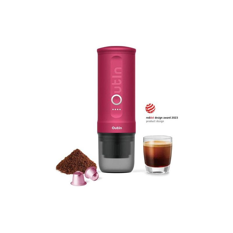 Outin Nano Bærbar Espressomaskine - Rød Kaffeoplevelse