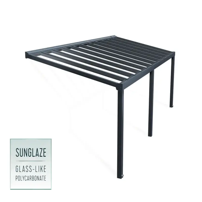Palram Canopia STOCKHOLM terrasseoverdækning 3,4x8,1m antracit