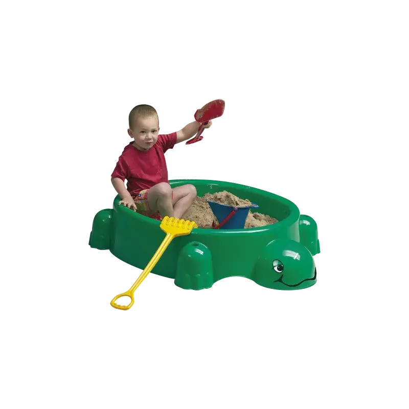 Paradiso Toys Grøn Skildpadde Sandkasse med Låg