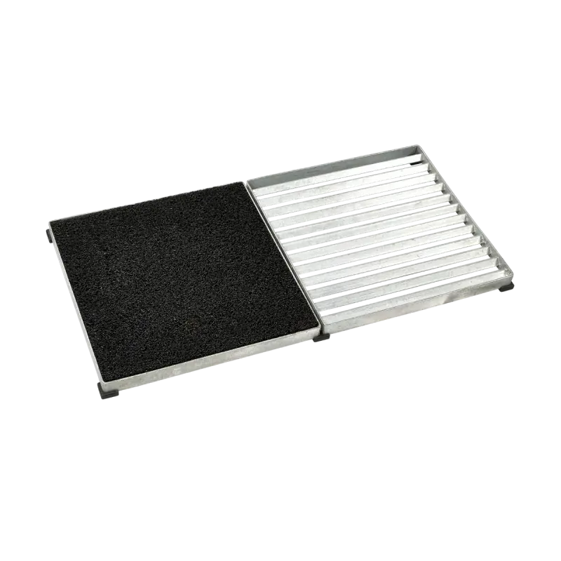 Plus 2 stk. CUBIC riste med måtte - Sort 40x40 cm