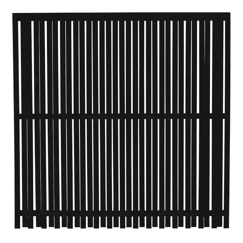 Plus Nagano Hegn - 180x180 cm - Behandlet sort træhegn