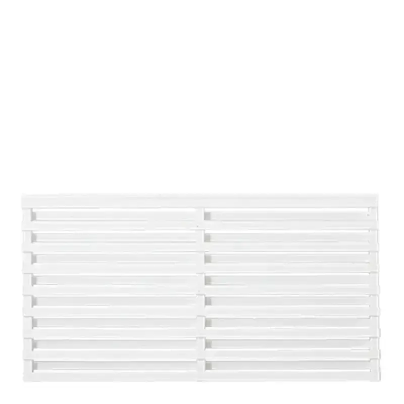 Plus Osaka Hegn - 180x93 cm - Elegant hvidt træhegn